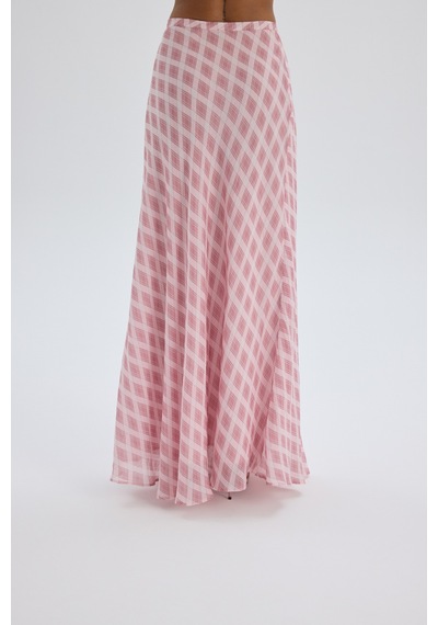 Mai Collection Marlowe Pembe Ekose İkili Takım