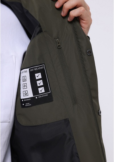Colin's Colins Regular Fit Erkek Yeşil Yağmurluk Cl1076536 Q1.v1 Kha Haki