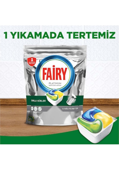 Fairy Platinum Plus Özel Seri Bulaşık Makinasi Deterjanı 2 x 65 Tablet