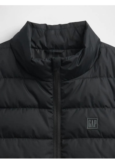 Gap 790584003 V-frch Logo Ltwt Puffer Vest Erkek Yelek Siyah