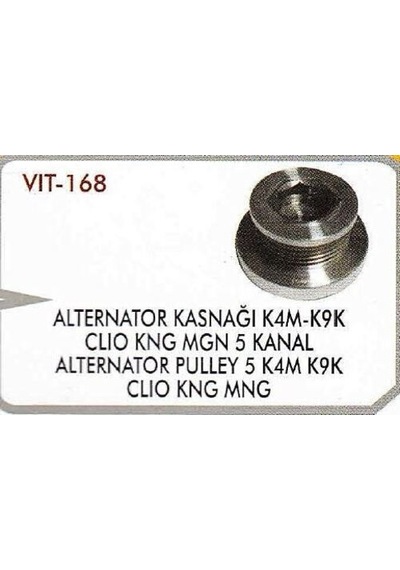 Vitesse 168 Alternatör Kasnağı Clio Kangoo Megane K4m K9k 5 Kanal 8200113636