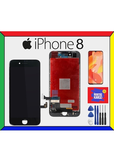 Apple Uyumlu iPhone 8 Ekran Lcd + Tamir Seti Hediyeli