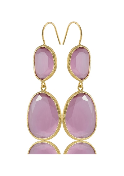 Kadir Jewellery 22 Ayar Altın Kaplama Kadın Sallantılı Küpe -el İşçiliği Ve Hipoalerjenik Küpe Pembe 60576818