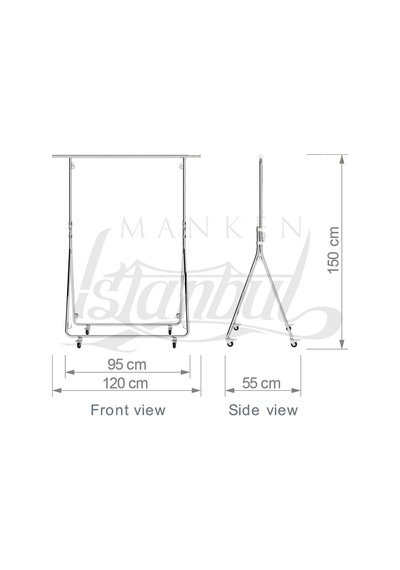 Mankenistanbul Yüksek Kalite Katlanabilir Metal Orta Stand Diğer