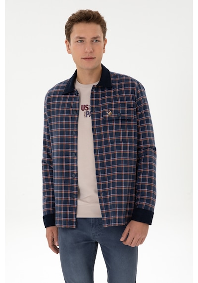 U.s. Polo Assn. Erkek Lacivert Gömlek Desenli 50316574-vr033 Lacivert