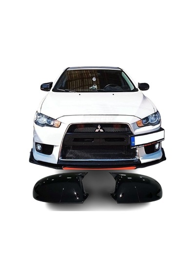 Mitsubishi Lancer Yarasa Ayna Kapağı Batman Parlak Siyah Piano Black