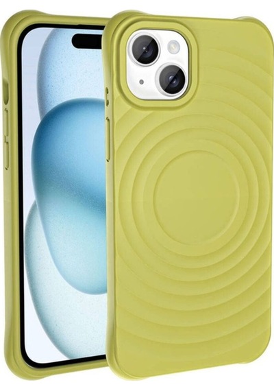 Apple Uyumlu iPhone 15 M-safe Şarj Özellikli Airbagli Mat Görünümlü Zore Hepi Kapak Beyaz