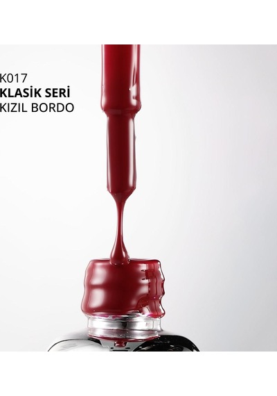 Kalıcı Oje K017, Kızıl Bordo, 10 Ml Diğer