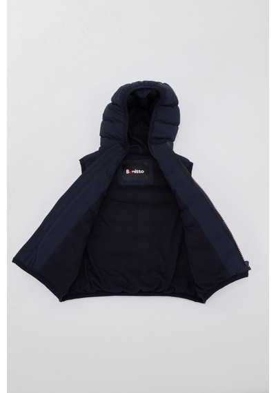 Benitto Kids Kapüşonlu Erkek Bebek Çocuk Yelek 51306 Lacivert