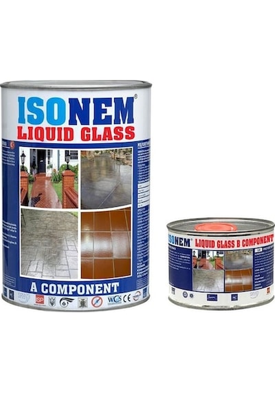 Isonem Lıquıd Glass (Sıvı Cam) Şeffaf Zemin Su Yalıtımı 2 Kg