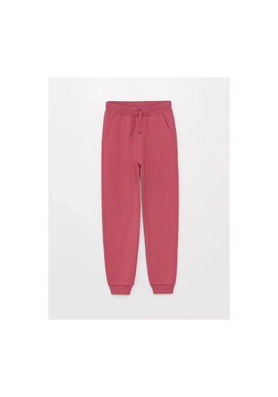 LC Waikiki Lcw Kids Beli Lastikli Basic Kız Çocuk Jogger Eşofman Altı Gülkurusu