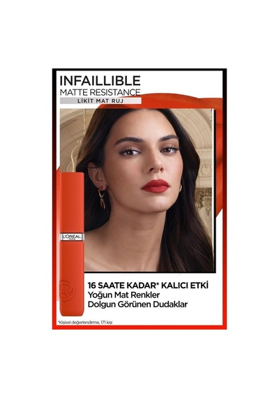 L'Oréal Paris Infaillible Matte Resistance Likit Mat Ruj 500 Wine Not