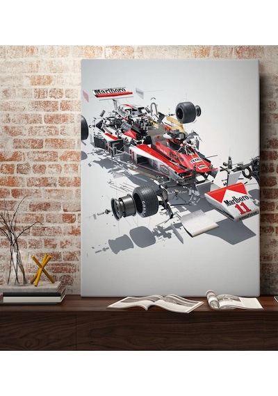 Bk Gift Formula 1 Tasarımlı Kanvas Tablo 70x100cm-8