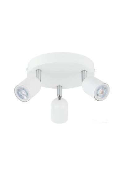 Riolight Modern3 Beyaz Mutfak,salon,giyinme Odası,cafeler İçin Gün İşiğı Metal 3lü Spot Ampul Dahil Beyaz