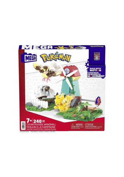 Hkt21 Mega Pokémon Countryside Windmill - Yel Değirmeni Kasabası Seti 240 Parça +7 Yaş