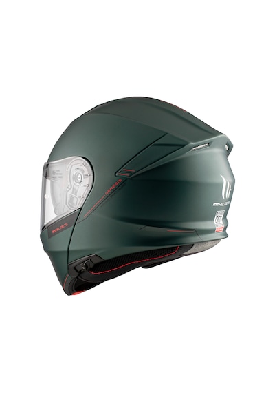 Mt Genesis Sv Solid A6 Mat Yeşil Çene Açılır Kask Yeşil