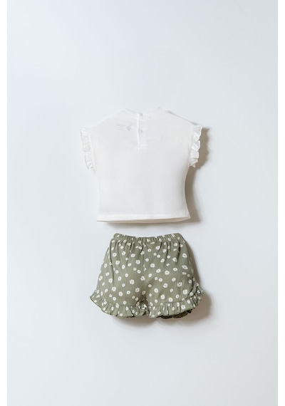 U.s. Polo Assn. Kız Bebek Beyaz Şort Takım 5274-50113 Beyaz
