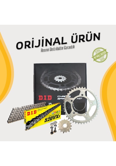 Dıd Honda Nc750s Zincir Dişli Seti 2014-2020 X-ringli Zincir Çelik Renk