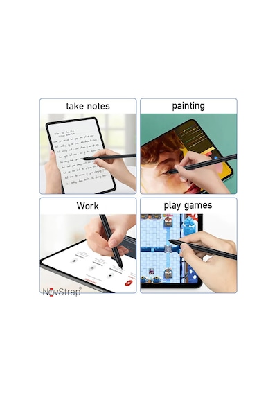 Novstrap Tablet Kalemi Stylus Spen Samsung Galaxy Tab S10 S9 S8 S7 Fe Ultra Plus S6 Lite İle Uyumlu