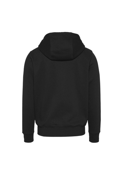 Tommy Hilfiger Tjm Reg S Flag Zip Thru Sweatshirt - Konforlu Ve Şık Fermuarlı Tasarım-7444 Siyah