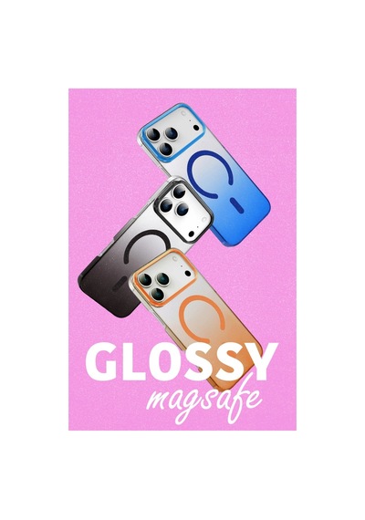 Apple iPhone Uyumlu 17 Pro Max Glossy Magsafe Kapak - Turuncu İtdark52993