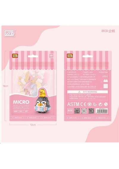 Loz 8609 Mikro Blok Çanta Penguen