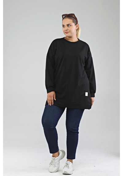 Ferace Kadın Oversize İki İplik Tesettür Tunik 001