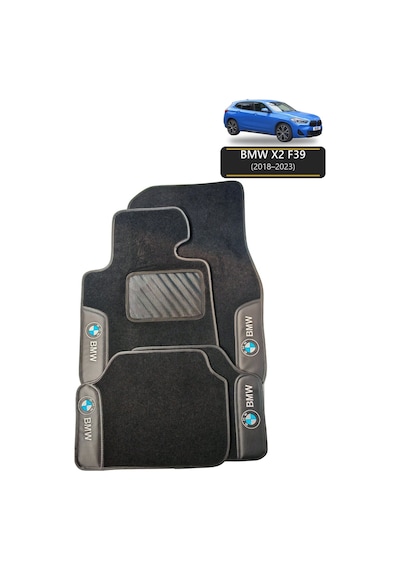 Oto Halı Paspas Seti Bmw X2 F39 2018 2023 Uyumlu Sport Kaymaz & Şık Tasarım
