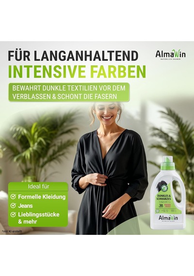 Siyah Çamaşırlar İçin Organik Sıvı Deterjan 750 Ml 0.75 LT - 2.5 LT - 12 KG