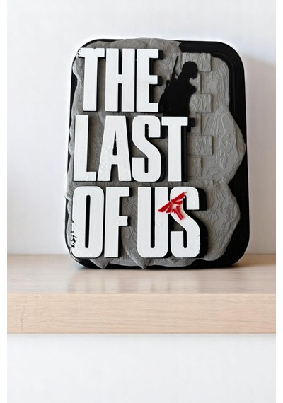 The Last Of Us 3d Duvar Dekoru 17.5 Cm Yüksekliginde Logo Figür Premium Koleksiyon Parça 17.5 Cm