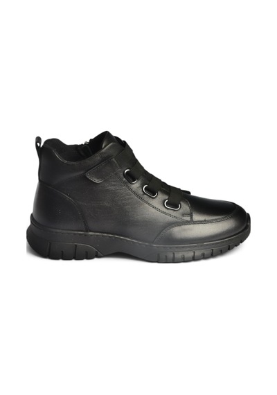 Fox Shoes Z555560903 Siyah Hakiki Deri Comfort Ortopedik Taban Kadın Bot