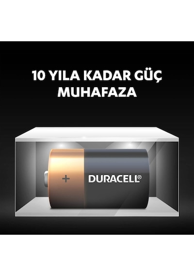 Duracell LR20/MN1300 1.5V Alkalin Büyük Boy D Pil 2'li