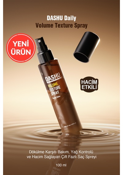Dökülme Karşıtı Bakım, Yağ Kontrolü Ve Hacim Sağlayan Saç Spreyi Dashu Volume Texture Spray