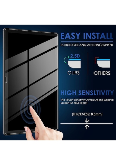 Samsung Galaxy Uyumlu Tab A8 10.5 2021 Sm-x200 X207 Ekran Koruyucu Kırılmaz Cam