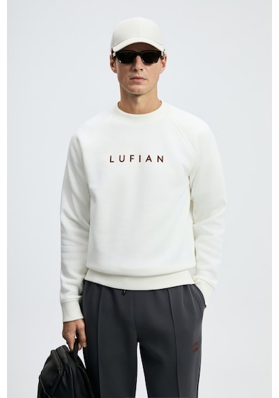 Lufian Bren Erkek Sweatshirt Kırık Beyaz Kırık Beyaz 112030219100510