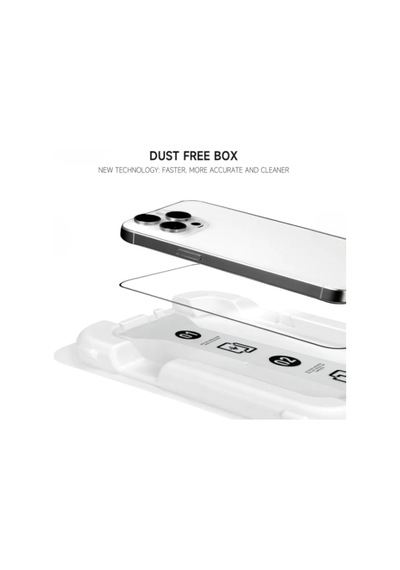 Kolay Kurulum For Apple İphone İphone 17 İle Uyumlu Extra Hd Premium Safir Cam Ekran Koruyucu Hayalet, İphone 17