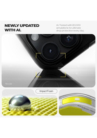 İphone 16 Pro Max İle Uyumlu Magsafe Kılıf Tough Armor Mag Fit Black - Acs08013