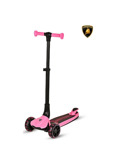 Lisanslı L3 Kolay Katlanabilir Işıklı Orta Gövde Ve Işıklı Tekerlekli Çocuk Scooter Turuncu Pembe