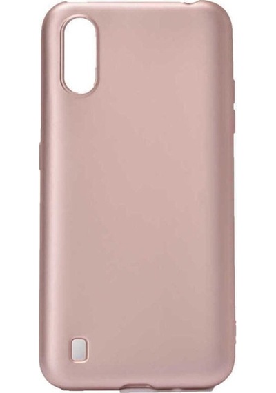 Galaxy A01 Kılıf Zore Premier Silikon Kapak Rose Gold