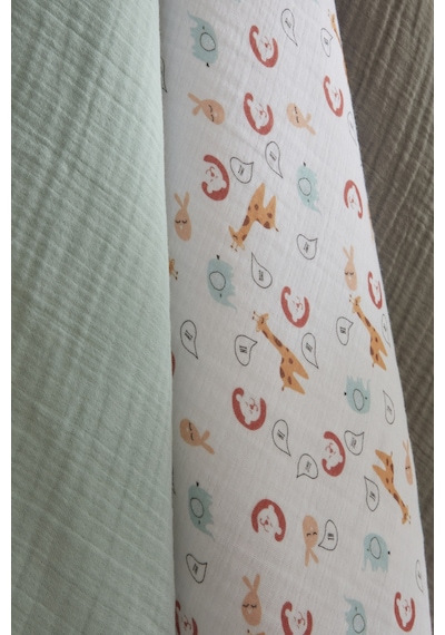 Karaca Home Jungle %100 Pamuk Bebek Müslin Set Multicolor Renkli Diğer