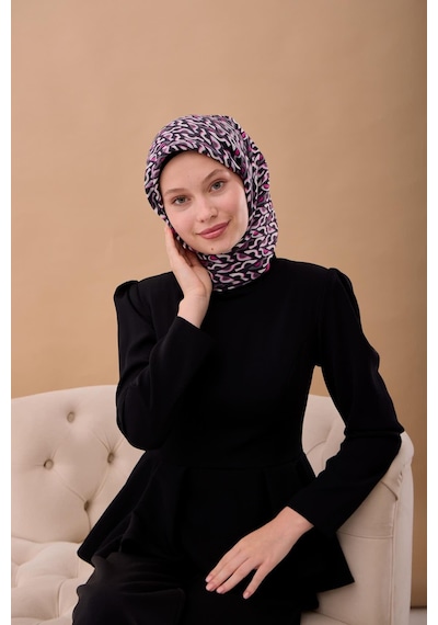 Silk Home Aura Eşarp 140006-01 Pembe, Siyah, Beyaz, Füme