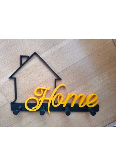 Buradabulabilirsin Home Yazılı Anahtar Askısı İki Parçalı Dekoratif Duvar Anahtarlığı Bbz Standart
