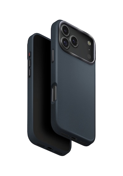Apple Uyumlu iPhone 17 Pro Kılıf Lyden Vegan Deri Kaplama İnovatif Görünüm Magsafe Premium Kapak Lacivert