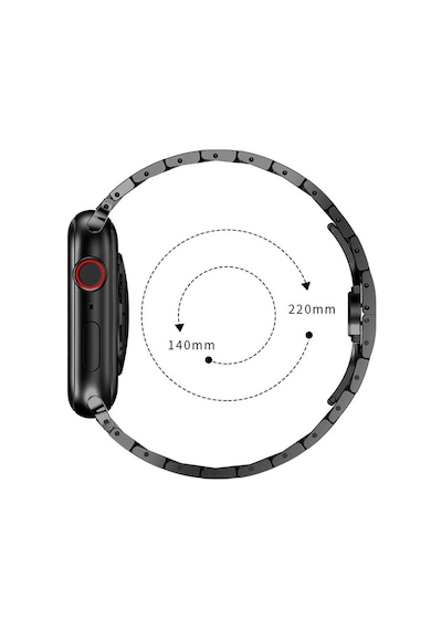 Apple Uyumlu Watch 7 45 MM Krd-63 Metal Kordon