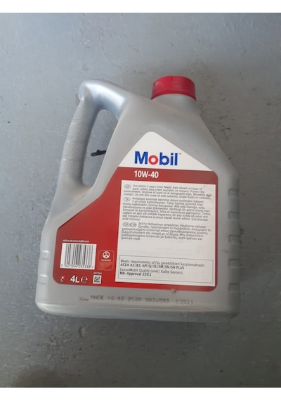 Yağ Motor Yağı 10/40 4 Litre Mobil Bütün Araçlar -H018