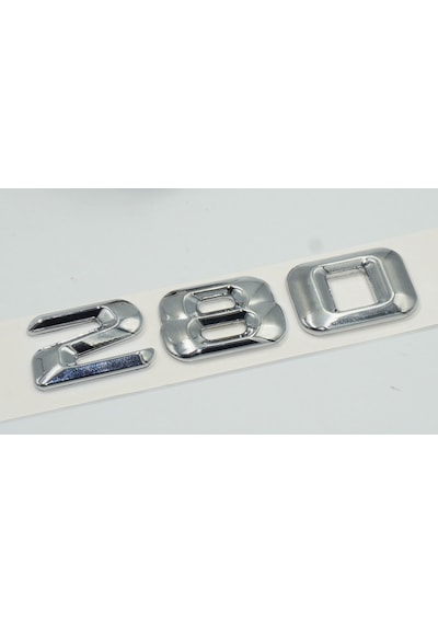 SL 280 Bagaj Krom Metal 3M 3D Yazı Logo