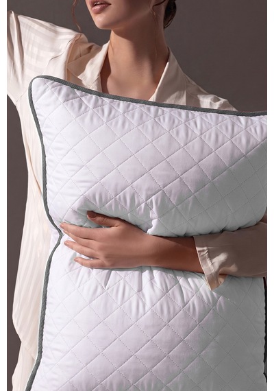 Klimalı Yastık 50x70 Cm Terletmeyen, Hava Alan Mikrofiber Uyku Yastığı Gri