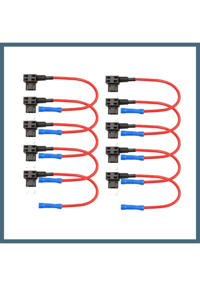 Agc Uygun Sepet Mini Bıçak Sigorta Çoklayıcı Fuse Tap 10 Adet Agc Diğer