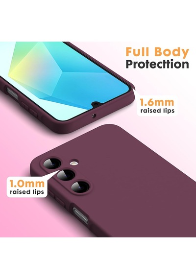 Samsung Galaxy A57 İle Uyumlu Kılıf Içi Kadife Lansman Tasarım Telefon Kılıfı Kapak Koyu Mor