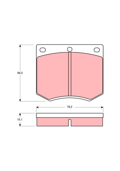 TRW GDB660 On Fren Disk Balata ( Ford : Taunus 1.6 76- ) (WH442847)